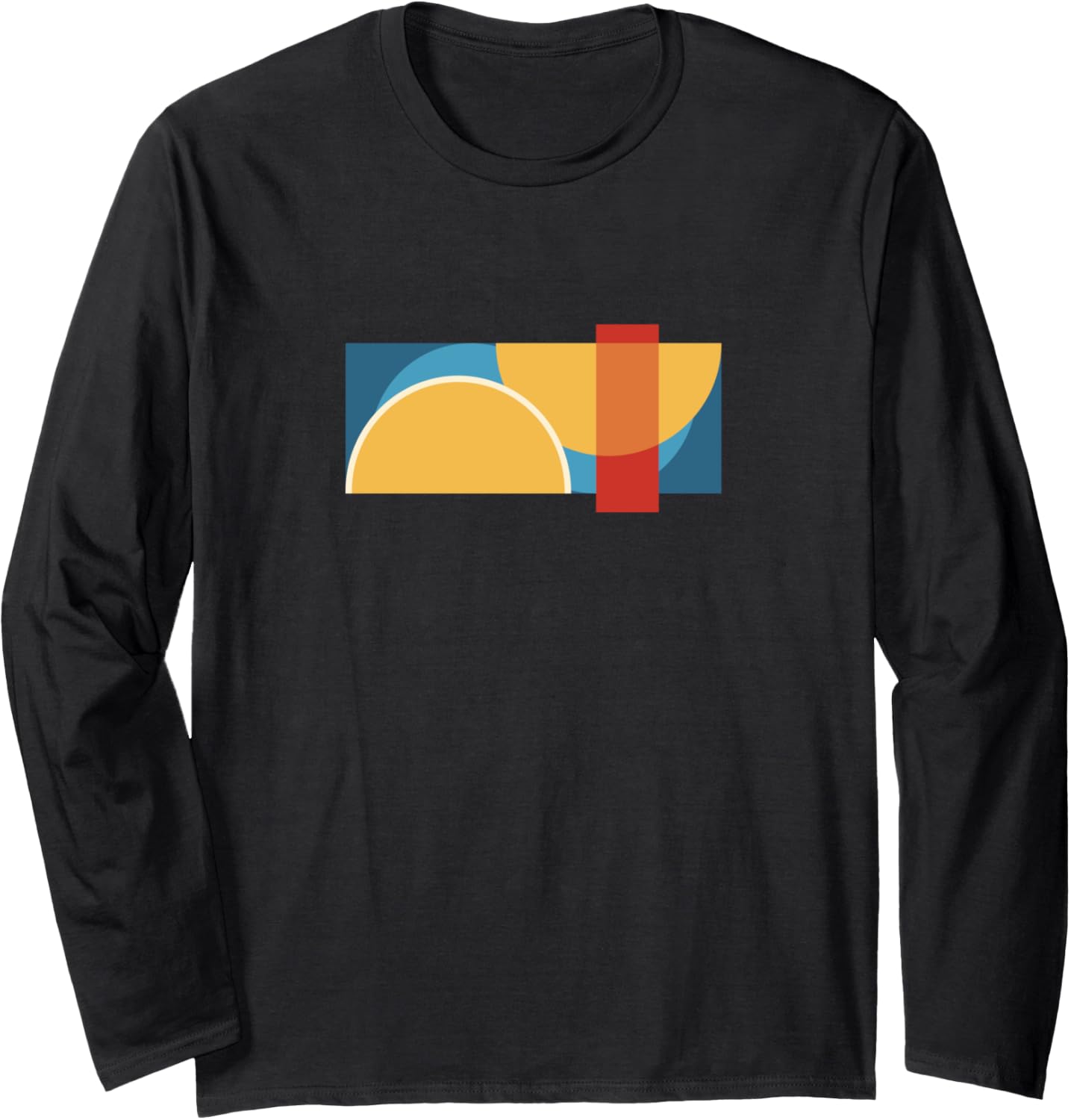 Colorful Abstract Art Simple Shape Modern Basic Long Sleeve