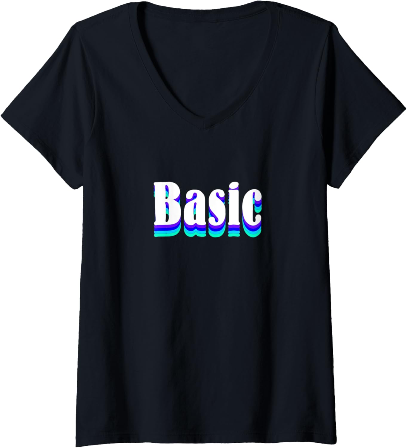 Womens Basic T Shirt for Women Modern V Neck