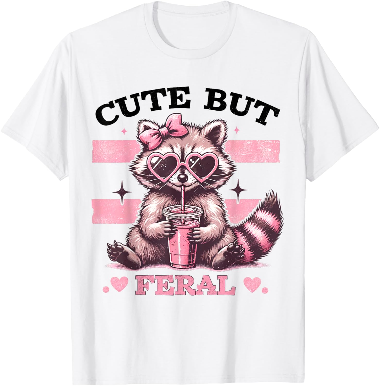 Raccoon Cute But Feral Toddler Funny Animal Gifts vintage