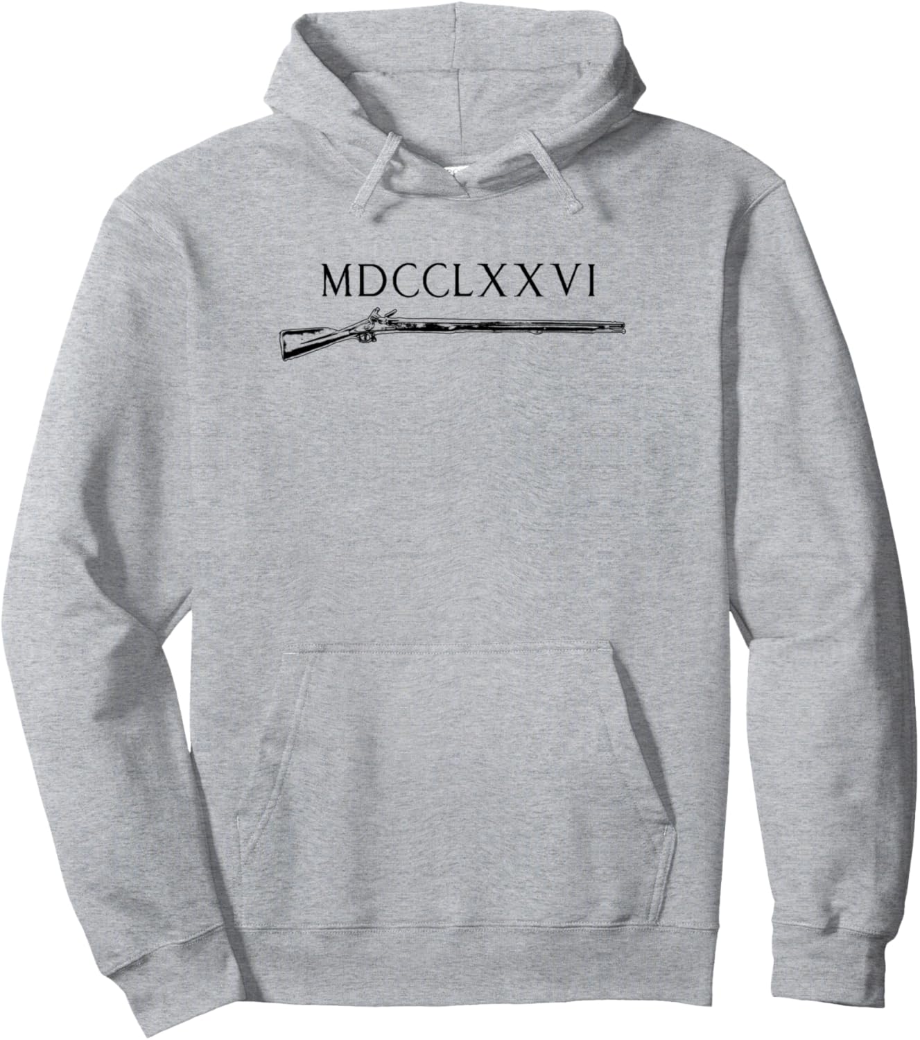 1776 Roman Numerals Pullover Hoodie