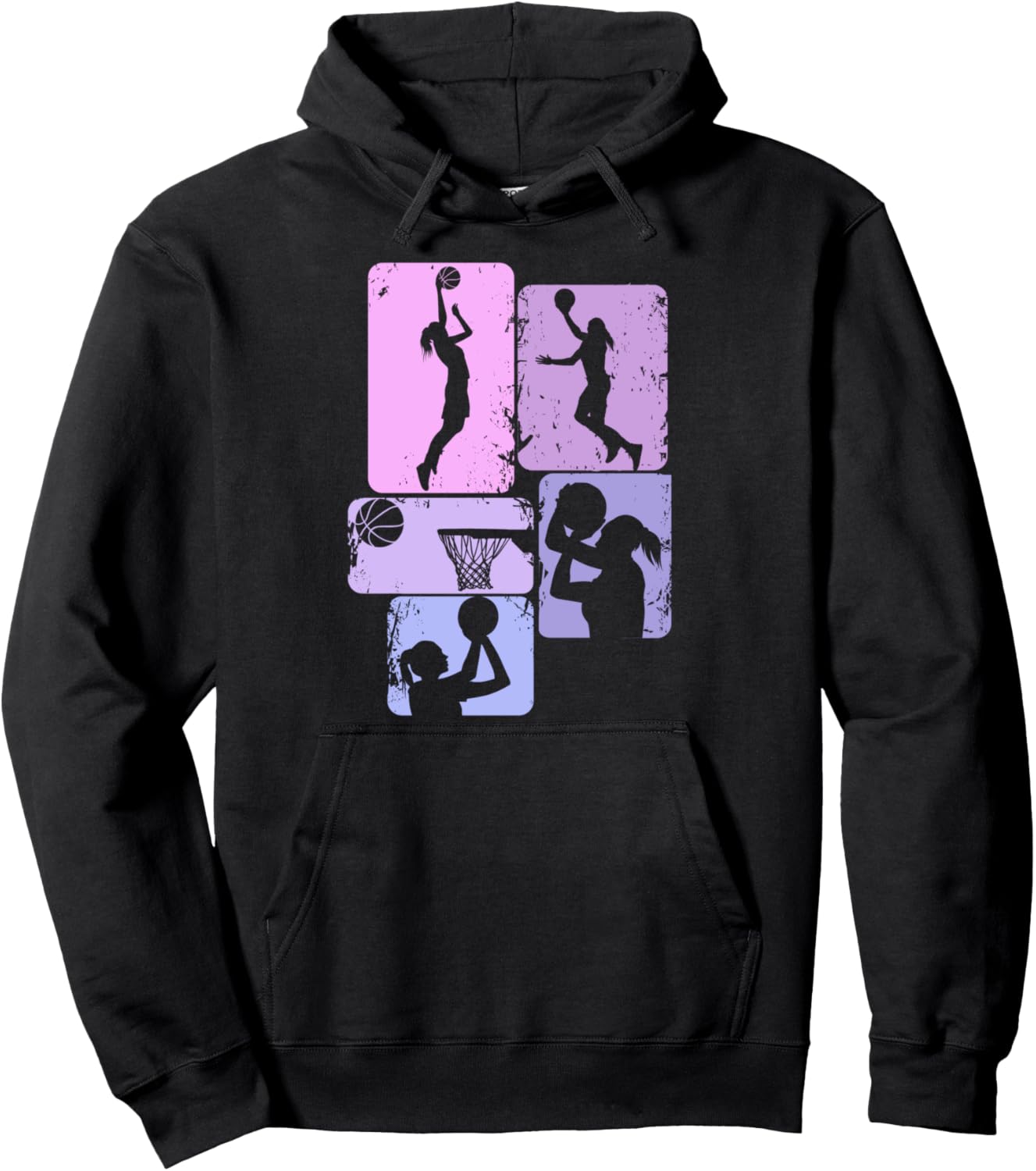 Basketball Girl Women Girls Kids Pullover Hoodie