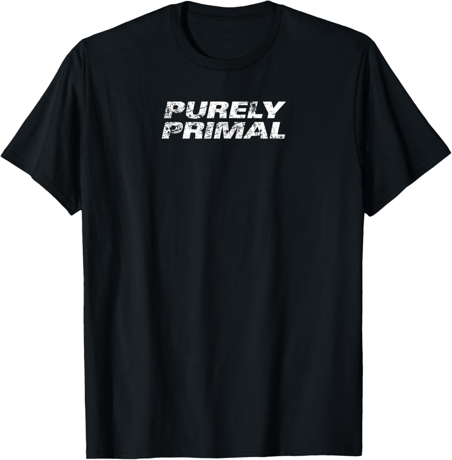 PURELY PRIMAL   Raw Basic Kink Fetish Distressed T Shirt