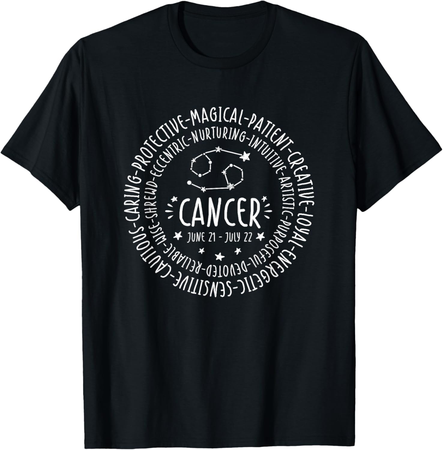 Cancer Zodiac Shirt   Cancer Personality Star Sign Tshirt