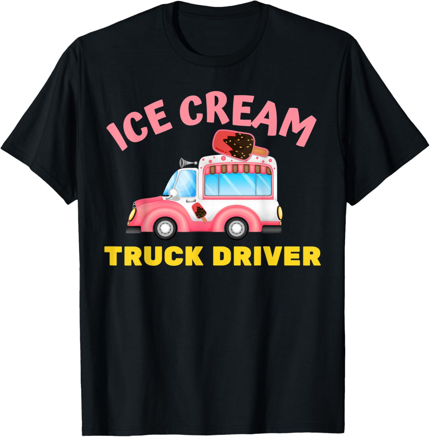 Ice Cream Truck Driver Nostalgic Man Classic Summer Sweet