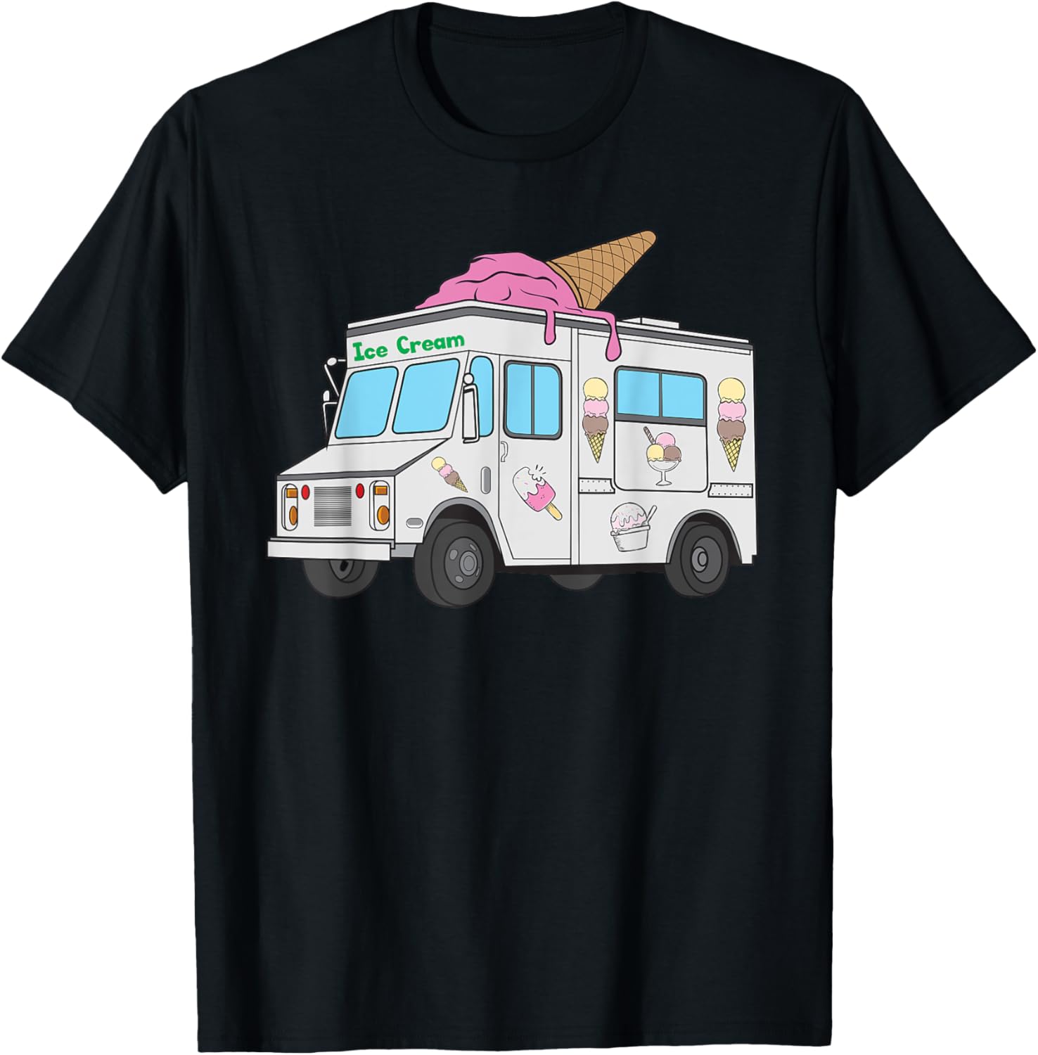 Funny Nostalgic Ice Cream Truck Summer Adventure Lover