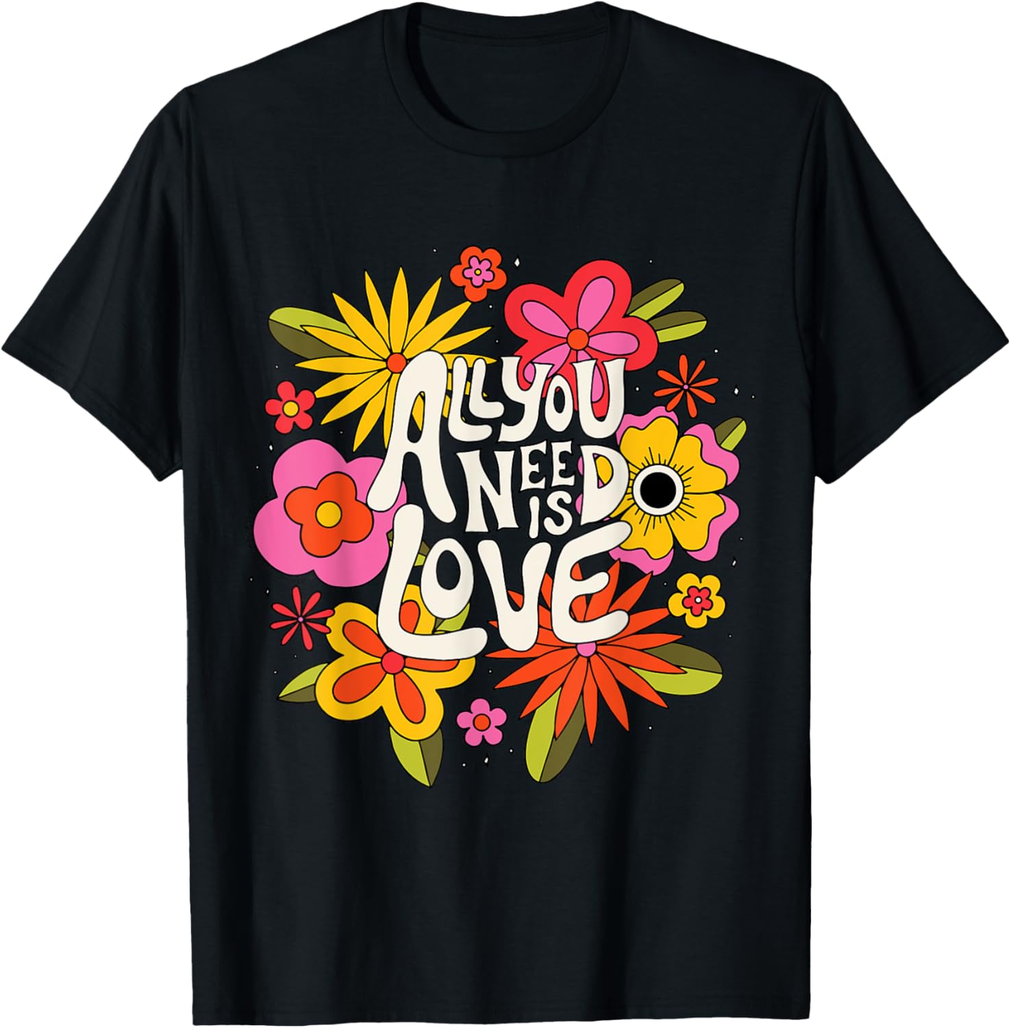 The Beatles   All You Need Is Love Retro Flowers